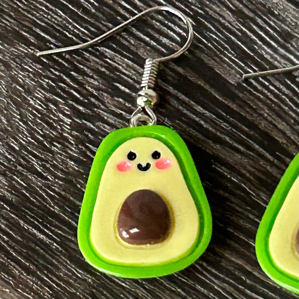 🌸Cute Fun Avacado Lovers Dangle Earrings - Picture 7 of 7